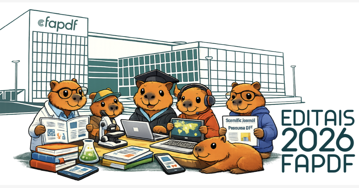 Editais FAPDF 2026 de difusão científica
